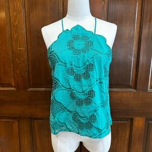 Corey Lynn Caulter Giverny Embroidered Blouse Anthropology SMALL